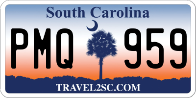 SC license plate PMQ959