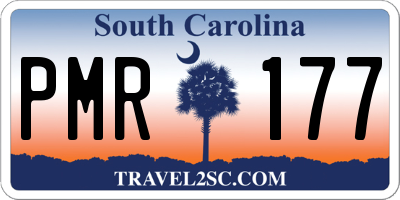 SC license plate PMR177