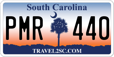 SC license plate PMR440