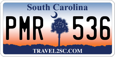 SC license plate PMR536