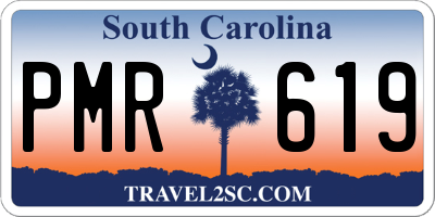 SC license plate PMR619
