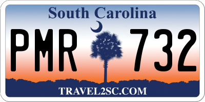 SC license plate PMR732