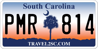SC license plate PMR814
