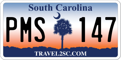 SC license plate PMS147
