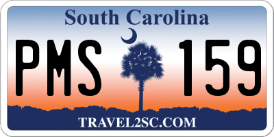 SC license plate PMS159