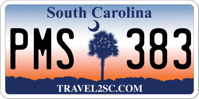 SC license plate PMS383