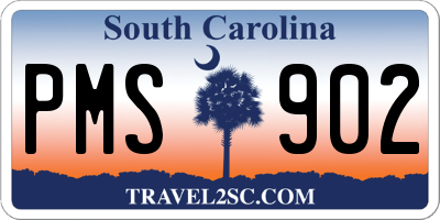 SC license plate PMS902