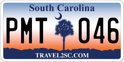 SC license plate PMT046