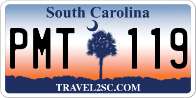 SC license plate PMT119