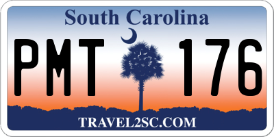 SC license plate PMT176