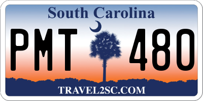 SC license plate PMT480