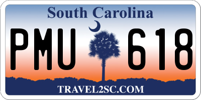 SC license plate PMU618