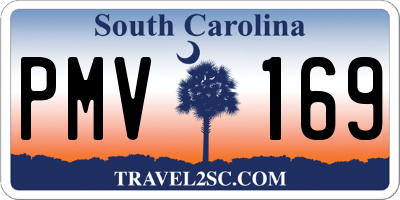 SC license plate PMV169