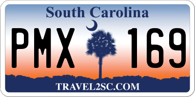 SC license plate PMX169