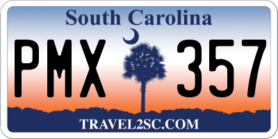 SC license plate PMX357