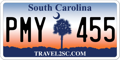 SC license plate PMY455