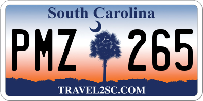 SC license plate PMZ265