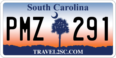 SC license plate PMZ291
