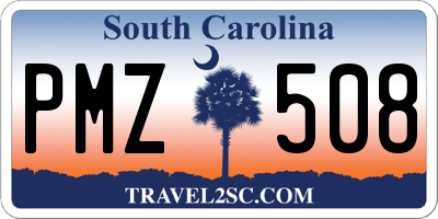 SC license plate PMZ508