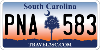 SC license plate PNA583