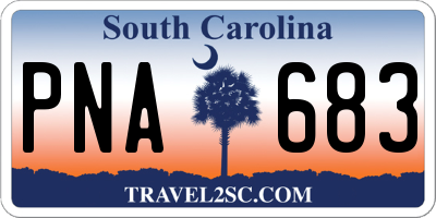 SC license plate PNA683