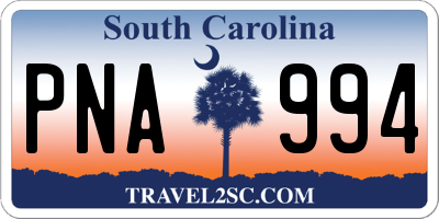 SC license plate PNA994