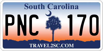SC license plate PNC170