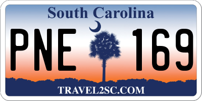 SC license plate PNE169