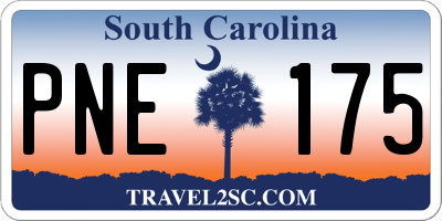 SC license plate PNE175