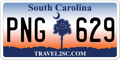 SC license plate PNG629