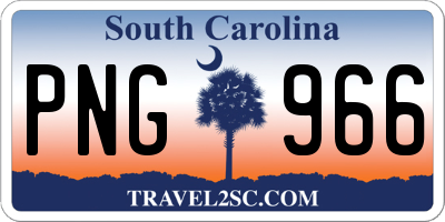 SC license plate PNG966