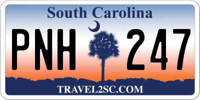 SC license plate PNH247
