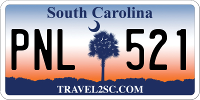SC license plate PNL521