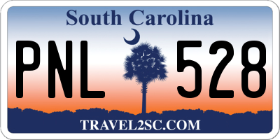 SC license plate PNL528