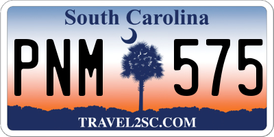 SC license plate PNM575