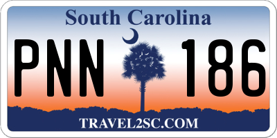 SC license plate PNN186