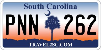 SC license plate PNN262