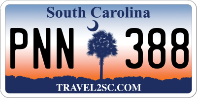 SC license plate PNN388
