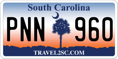 SC license plate PNN960