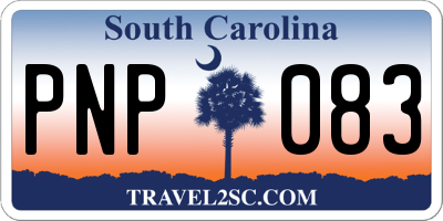 SC license plate PNP083