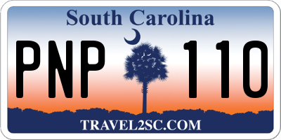 SC license plate PNP110