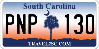 SC license plate PNP130