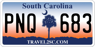 SC license plate PNQ683