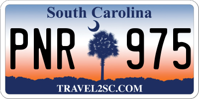 SC license plate PNR975