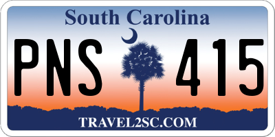 SC license plate PNS415