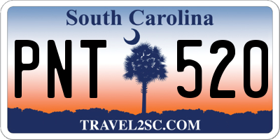 SC license plate PNT520