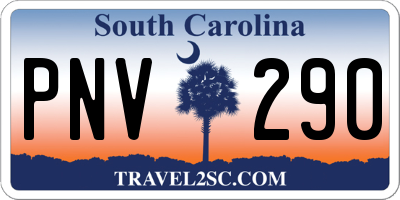 SC license plate PNV290