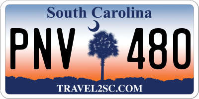 SC license plate PNV480
