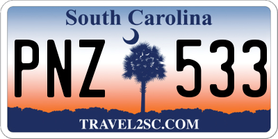 SC license plate PNZ533
