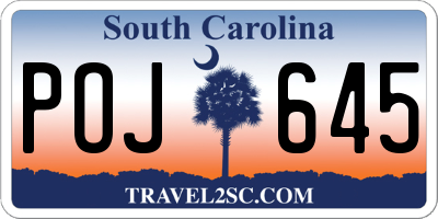 SC license plate POJ645